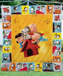 Snoopy Pilot V2 Quilt Blanket Bedding Set