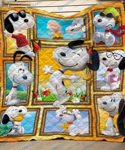 Snoopy Quilt Blanket Bedding Set for Home Décor