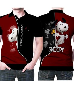 Snoopy Woodstock Happy Together 3D All Over Print Polo Shirt