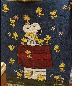 Snoopy Woodstock Quilt Blanket Bedding Set for Home Décor