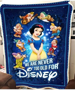 Snow White And Seven Dwarfs Disney Inspired Bedroom Livingroom Office Home Decoration Sherpa Blanket Fleece Blanket Funny Gifts