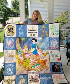 Snow White And The Seven Dwarfs Quilt Blanket Bedding Set -