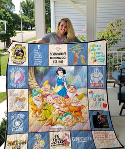 Snow White And The Seven Dwarfs Quilt Blanket Bedding Set