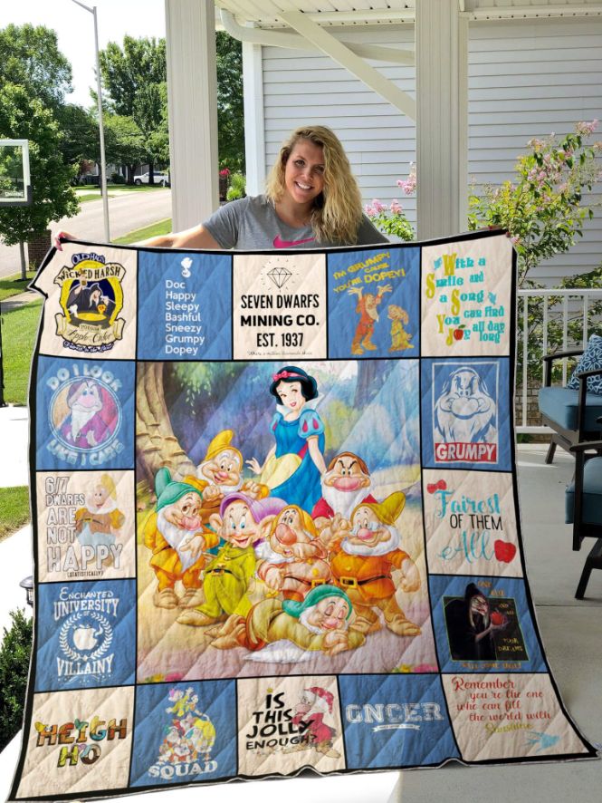 Snow White And The Seven Dwarfs Quilt Blanket Bedding Set