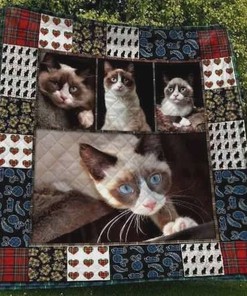 Snowshoe Cat Quilt Blanket Bedding Set Great Customized Gifts For Birthday Christmas Thanksgiving