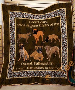 Snuggle Up with Bullmastiffs 09 Quilt Blanket Bedding Set