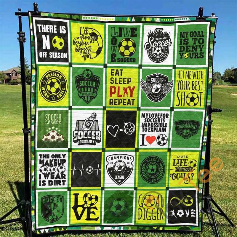 Soccer 0 Quilt Blanket Bedding Set