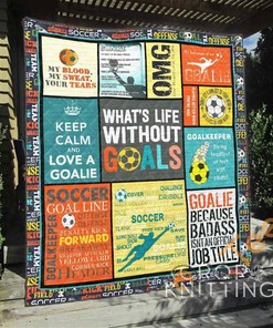 Soccer 5 Quilt Blanket Bedding Set