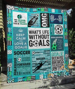 Soccer Goalds Quilt Blanket Bedding Set