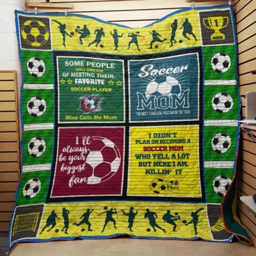 Soccer Mom Quilt Blanket Bedding Set for Home Décor