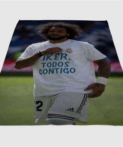 Soccer Player Sherpa Fleece Blanket Gifts for Family, for Couple