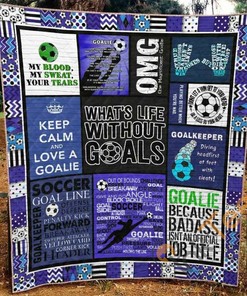 Soccer Quilt Blanket Bedding Set With Pilliwcases Option Ver2