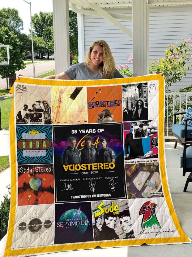 Soda Stereo Quilt Blanket Bedding Set for Home Décor