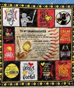 Softball 1 Quilt Blanket Bedding Set