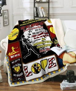 Softball I Can Promise To Love You For The Rest Of Mine Personalized Quilt Blanket Bedding Set