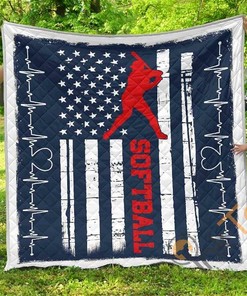 Softball Premium 1 Quilt Blanket Bedding Set