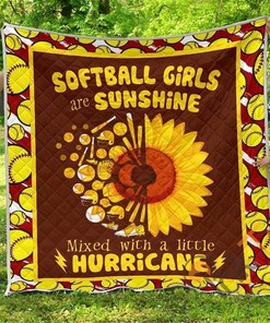 Softball Premium 2 Quilt Blanket Bedding Set