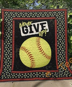 Softball Quilt Blanket Bedding Set