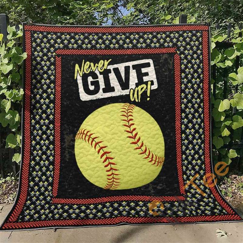 Softball Quilt Blanket Bedding Set