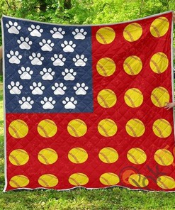 Softball-Themed Premium Quilt Blanket Bedding Set