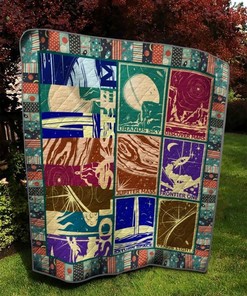 Solar System Quilt Blanket Bedding Set Great Customized Blanket Gifts For Birthday Christmas Thanksgiving