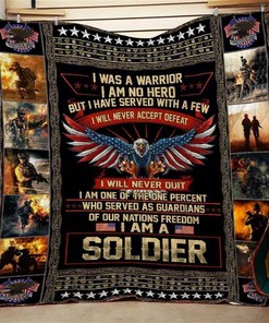 Soldier I Was A Warrior Quilt Blanket Bedding Set
