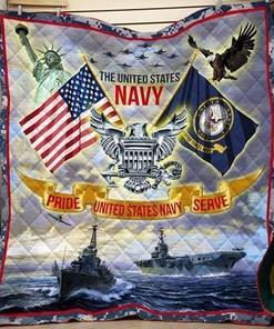 Soldier Pride The United States Navy Serve Quilt Blanket Bedding Set Great Customized Blanket Gifts For Birthday Christmas Thanksgiving