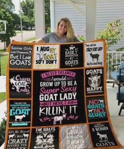 Some Girls Love Diamonds But I Love Goats Quilt Blanket Bedding Set Great Customized Blanket Gifts For Birthday Christmas Thanksgiving
