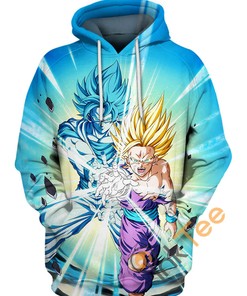 Son Goku And Son Gohan Kamehameha Hoodie 3D