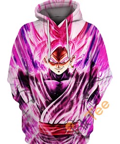 Son Goku Pink Rose Hoodie 3D