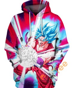 Son Goku Ss Kamehameha Hoodie 3D