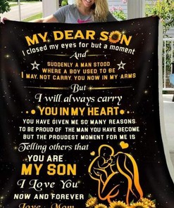 Son I Closed My Eyes (Mom) Blanket for Home Décor