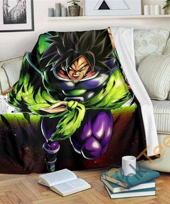Songoku Super Saiyan Dragon Ball Sherpa Fleece Blanket Gifts for Family, for Couple