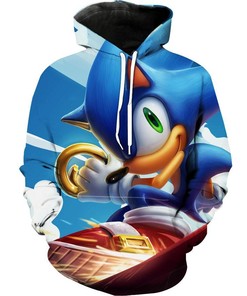 Sonic Sonic The Hedgehog Game Hoodie 3D