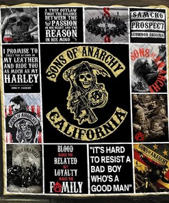 Sons Of Anarchy California Characters Blanket Blood Makes You Related Loyalty Makes You Family Gift For Lovers Quilt