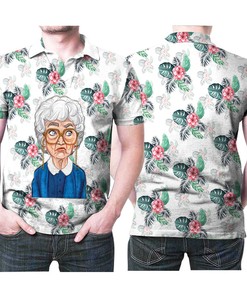 Sophia Petrillo The Golden Girls Flowers 3D All Over Print Polo Shirt
