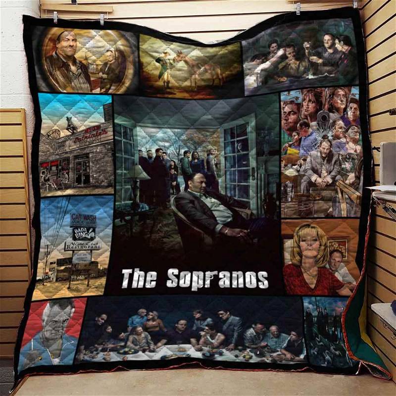 Sopranos Collage Quilt Blanket Bedding Set