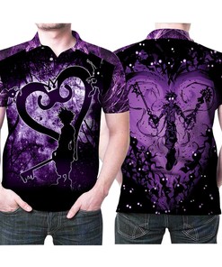 Sora Heartless Kingdom Hearts Shadow Purple 3D All Over Print Polo Shirt