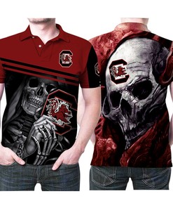 South Carolina Gamecocks Football Nfl University American Football Team Logo 3D All Over Print Polo Shirt