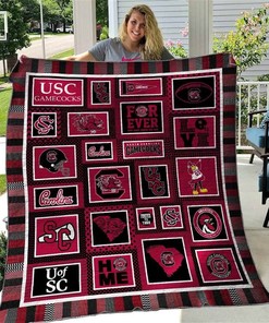 South Carolina Gamecocks Quilt Blanket Bedding Set