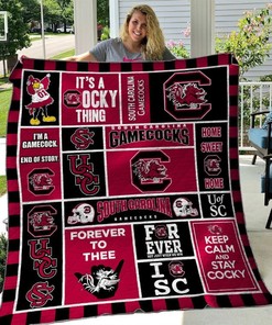 South Carolina Gamecocks Quilt Blanket Bedding Set Gifts for Fans