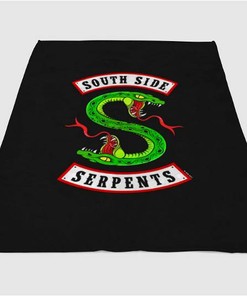South Side Serpents Logo Sherpa Fleece Blanket Gifts for Family, for Couple