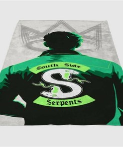 South Side Serpents Riverdale Sherpa Fleece Blanket Gifts for Family, for Couple