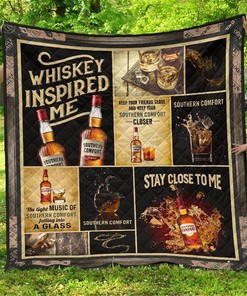 Southern Comfort Whiskey Inspired Me Funny Gift Quilt