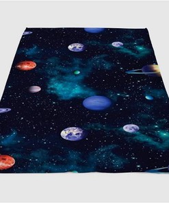 Space Cosmo Sherpa Fleece Blanket Gifts for Family, for Couple