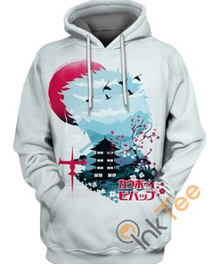 Space Cowboy Sunset Hoodie 3D