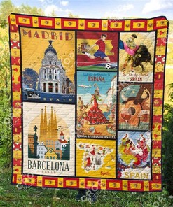 Spain 2 Quilt Blanket Bedding Set