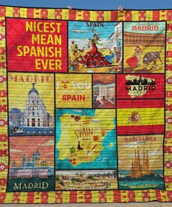 Spanish 2 Quilt Blanket Bedding Set