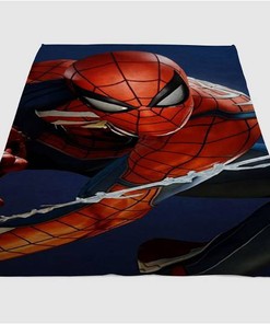 Spider Man Backgrounds Sherpa Fleece Blanket Gifts for Family, for Couple