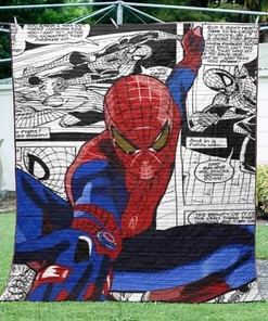 Spider Man Quilt Blanket Bedding Set